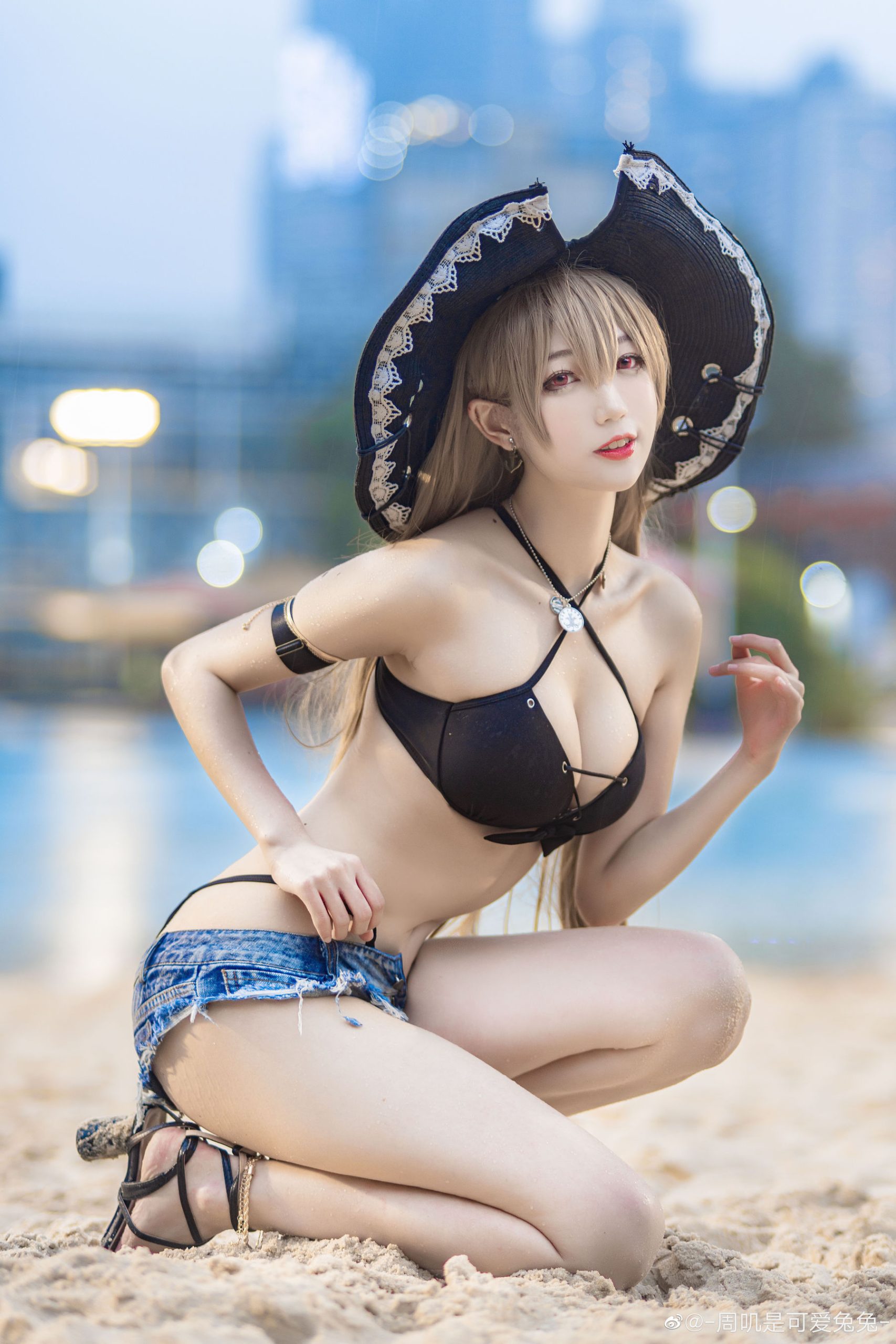 [COS Welfare] Zhou Ji is a cute bunny - swimsuit