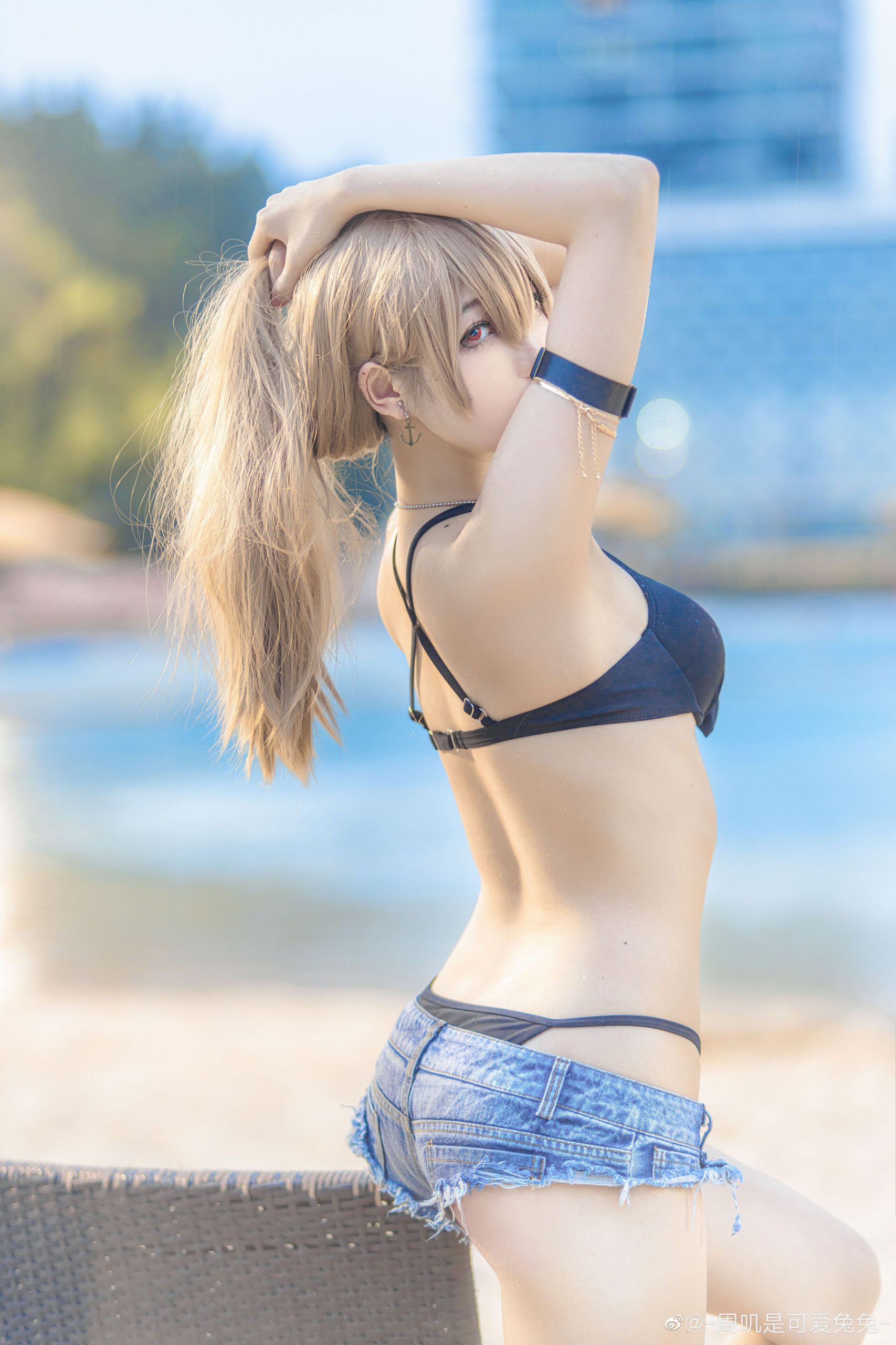 [COS Welfare] Zhou Ji is a cute bunny - swimsuit