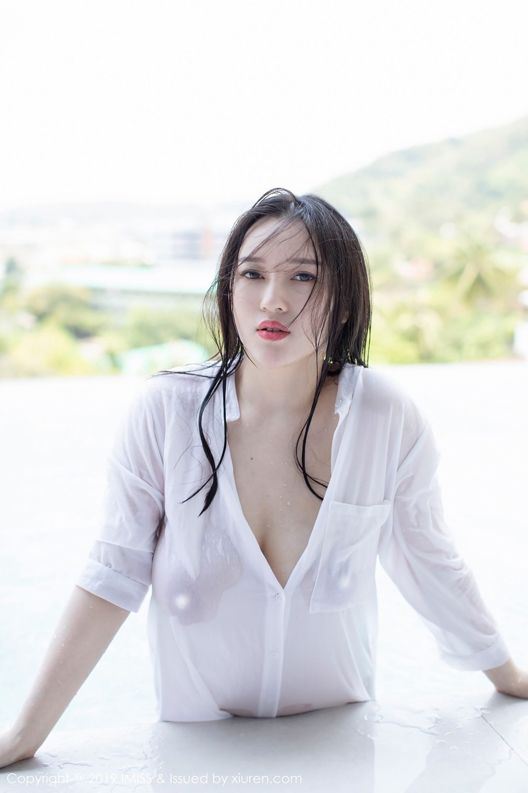 Enyi "Black Silk and Shirt Wet Body Series" [爱蜜社IMiss] Vol.335